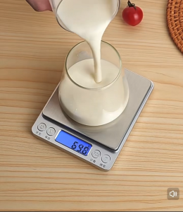 Fasimiyu เครื่องชั่งดิจิทัล สำหรับทำขนม [0.1g Precision] กันน้ํา | Baking Scale สำหรับ เบเกอรี่ Bakery | ชั่งแป้ง Flour ไข่ Egg ครีม Cream แบบแม่นยำ | ขนาดเล็กน้ำหนักเบา วัดแม่นทุกกรัม!