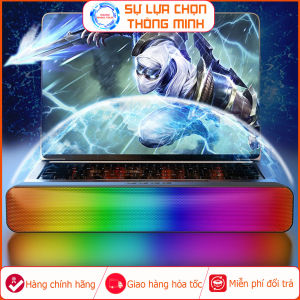 Loa Bluetooth Không Dây Soundbar RGB E3562 - Âm Thanh Vòm 3D - Dùng Cho Điện Thoại Máy Tính Vi Tính - Có Đèn LED RGB Rục Rỡ - Kết Nối Đa Dạng - 4 Loa Chất Lượng Bass Cực Tốt - Tạo Hiệu Ứng Stereo Khi Nghe Nhạc - Hàng Chính