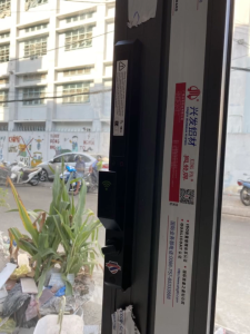 Khóa vân tay cửa nhôm thông minh Hubert HB CNI7 EU black face id app wifi chính hãng công nghệ Đức