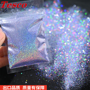 Laser Holographic Rainbow Nail Glitter Dust Makeup Glitter Powder Glitter