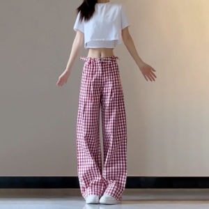 ZHENMANZI | Retro Laid-back Loose High-waist Slim Pants