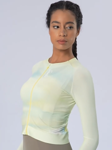 Santic Phụ nữ đạp xe Jersey Mùa hè Bảo vệ Mặt trời Thở thể thao Bike áo tay dài Tops