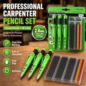 2.8mm Professional Carpenter Pencil SetDeep Hole Woodworking Marking Pencil Architects Drawing ToolFor Carpenters Engineering