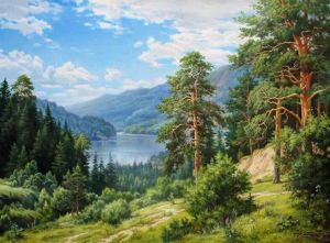 Oil Painting By Number Forest Landscape DIY Number Drawing Canvas Pictures By Numbers Home Decor Large Size