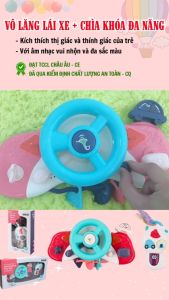 Đồ chơi vô lăng có đèn và nhạc cho bé BBT GLOBAL 999-120B (ib chọn màu)