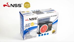 NSS Solar Radio AM/FM/SW 3 Bands Bluetooth Speaker with flashlight LED Light solar portable radio solar radio with solar panel