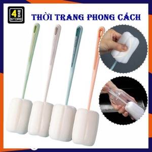 Cọ Rửa Ly Dầu Mút Cán Dài - Cây Rửa Ly Bọt Biển - Dụng Cụ Vệ Sinh Cốc Tách Chén Chai Lọ Tiện Lợi - Cọ Rửa Bình Nước Bình Giữ Nhiệt Siêu Sạch Tiện Lợi