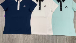 Áo thun nữ tập gym yoga pickleball cầu lông tennis cổ trụ tay ngắn thun poly co giãn 4 chiều BINSPORTS A319