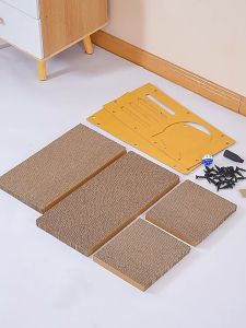 Cat House Kucing Rumah Corrugate Paper Bed Cat Nest Durable Cat Scratcher Kitten House Environmentally friendly and recyclable猫屋