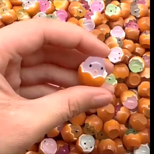 Mini Luminous Eggshell Chick Toys DIY Resin Broken Shell Egg Toy Home Office Room Luminous Ornament Toy