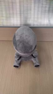 Alien Xenomorph Shaped Zipper Mouth Plush Doll Kawaii Plush Pillows Stuffed Toys Cartoon Decor Trendy Toy Birthday Present Gift
