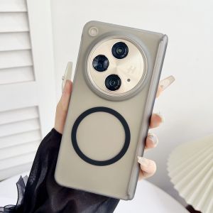 Oppo Find N3 Transparent Magnetic Absorption Luxury Edition Ultra-Thin Full Cover Business Style Mobile Phone Case for Men