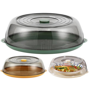 【HOT】1/3 Pcs Fresh Vegetable Cover with Handle Transparent Food Cover Stackable Multifunctional Practical Kitchen Accessories