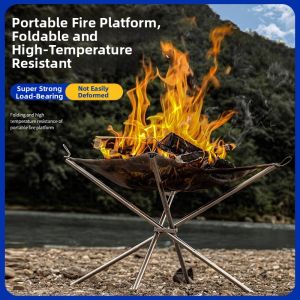 PATGEAR | Portable Stainless Steel Campfire Grill