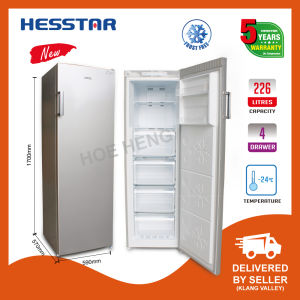 Hesstar HVF-NF226S No Frost Vertical Upright Freezer (226L)