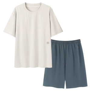 Bộ đồ ngủ nam MiiOW làm bằng vải lụa băng tay ngắn thoáng khí