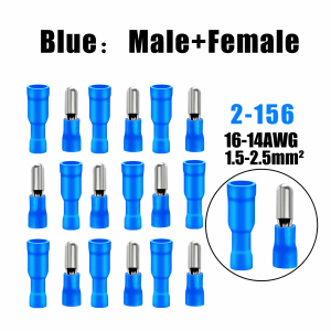 160/80/60pcs bullet butt connectors fully Insulated pvc quick splice electrical crimp terminal for automotive boat industrial
