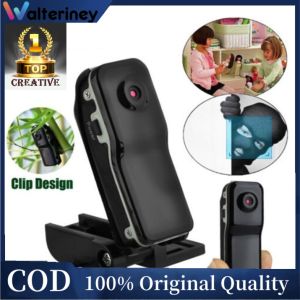 Walteriney MD80 Kamera Mini Tersembunyi Jarak Jauh Asli Camera Video Rekaman Suara Dapat Disimpan Rekaman Panjang Kamera Olahraga Keselamatan Kamera