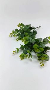 Daun Dollar KW cabang 7 Tiruan Artificial Daun Ekaliptus Eucalyptus - Daun Bunga Artifisia Imitasi - Rumput Tanaman Murah Hiasan wedding lamaran Import
