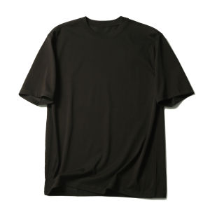 Summer 2024 Mens Breathable Running Fitness Basic Short Sleeve T-shirt Loose Fit Fashion Urban Style Cotton Polyester Blend