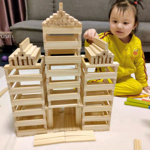 Kapla Wooden Building Blocks Real Wood Construction Toys for Children Kindergarten Girls Boys Educational Playsets