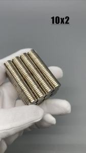 202510 -1000Pcs 10x2 Neodymium Magnet 10mm x 2mm N35 NdFeB Round Super Powerful Strong Permanent Magnetic imanes Disc 10*2