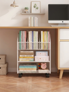 MINGZHIYIFAN | Multilevel Movable Storage Rack With Wheels
