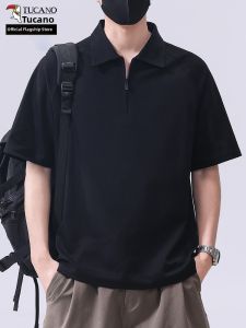TUCANO | Slim Fit Half Zip Short Sleeve Polo Shirt Men