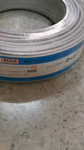 WABARI สายไฟอ่อน 2x2.5 สายDC ขดละ 90 เมตร