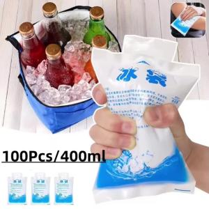 100PC Gel Ice Packs Reusable Cold Compress Packs for Injuries Pain Relief Safe Eco-Friendly Hot and Cold Gel Packs Beer Cooler