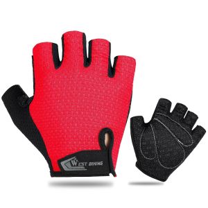 WEST BIKING Cycling Gloves Half Finger Shockproof Breathable Bike Gloves For Men Women Motorcycle Gloves Sports Riding Gloves For Bike