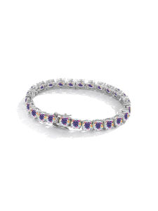 Sparkling 0.5ct 5mm Moissanite Tennis Bracelet AB COLOR for Women Party Fine Jewelry S925 Sterling Silver Diamond Bracelets