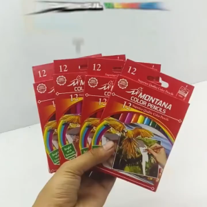 Pensil Warna Pendek 12 Warna - Montana & Pilihan Terbaik