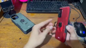 Casing Untuk Samsung Galaxy A12 & M12: Case Robot Hit Eye Whit Ring Transformer Phantom Armor Terbaru