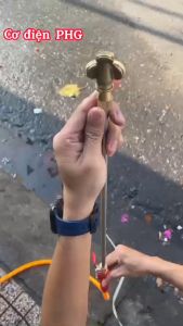 Béc phun sương đồng 3 mắt xịt thuốc trừ sâu tưới nước cho cây trồng cao cấp