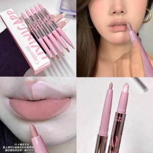 Cappuvini Small Silver Tube Lip Liner ช่วยเพิ่มสีด้วยความแม่นยําสําหรับเครื่องสําอาง Shantou Qiji