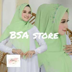 HIJAB SEGI EMPAT PAYET TERBARU /SEGI EMPAT PAYET MAHKOTA MUTIARA / HIJAB BELLA SQUARE PAYET