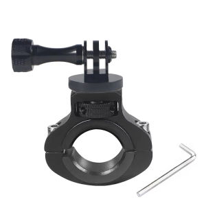 Aluminum Alloy Bike Stand for GoPro 13 12 11 10 9 8 1/4 Screw Motorcycle Riding Stand for DJI Action 6 5Pro 4 Insta360 X5 X4