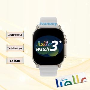 Đồng Hồ Thông Minh Hello 3 Plus Ultra 49mm Hỗ Trợ Gọi Bluetooth Màn Hình AMOLED 2.04 Inch Theo Dõi Sức Khỏe & Giấc Ngủ Đo Nhịp Tim Mẫu 2025
