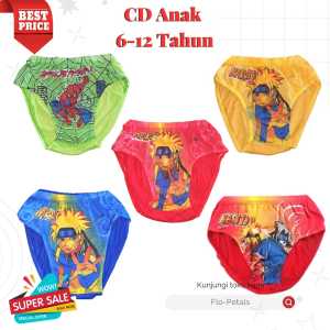 HOT SALE Celana Dalam Anak Cowok 1-12 Tahun / Sempak Anak Super Hero / Naruto / Pokemon / Spiderman
