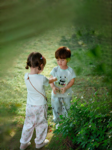 Purcotton | Mosquito Repellent Cotton Stretchy Pants for Kids