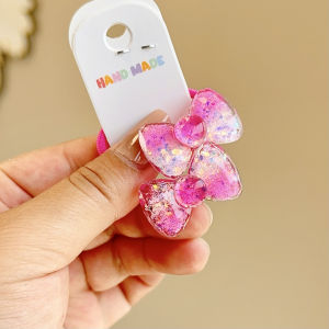 Princess Style Gradient Color Shiny Flower Butterfly Hair Accessories for Girls Baby Head Ropes Hair Bands Hair Circles