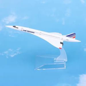 16cm 1:400 Scale Concorde Air France Airplane Model Airliner Alloy Diecast Plane Model Toys Collection Home Decor Miniatures