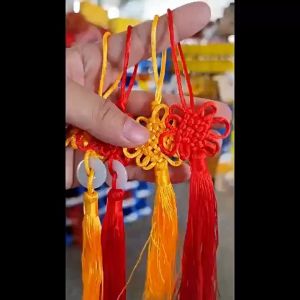 CNY Decoration Knots Tassels Hanging Festival Home DIY Craft Material Chinese New Year 2026岁如意中国结福气平安同心流苏穗子挂件挂饰纯手工编织挂件