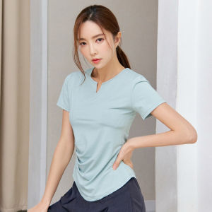 ชุดออกกำลังกายสำหรับผู้หญิง แขนสั้น ระบายอากาศได้ดี แห้งเร็ว ทรงสลิมฟิต แฟชั่น ชุดออกกำลังกาย ชุดกีฬา ชุดออกกำลังกายในบ้าน