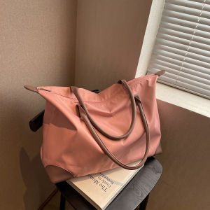 กระเป๋าเดินทางความจุขนาดใหญ่ ผู้หญิง กระเป๋าคลอดบุตรกีฬาฟิตเนสกระเป๋าถือสั้นแบบพกพากระเป๋าเก็บกระเป๋าผ้า Oxford < Ne1>