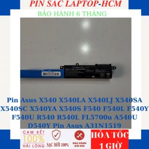 Pin Asus X540 X540LA X540LJ X540SA X540SC X540YA X540S F540 F540L F540Y F540U R540 R540L FL5700u A540U D540Y Pin Asus A31N1519