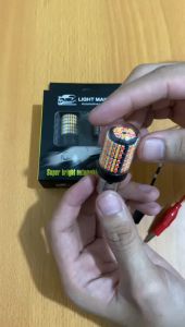 Lampu Sein Mobil LED T20 & Ba15s 150° & 180° 2 Warna 144 SMD