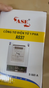 Công Tơ Điện Tử 1 Pha ASE AS37 5(60)A 220V 240V – Màn Hình LED Bảo Hành 12 Tháng