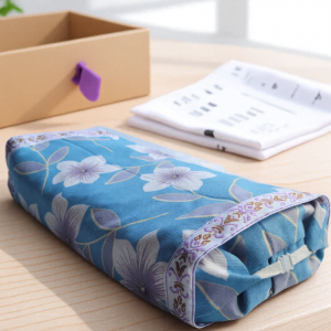 Cherry Kernel Neck Support Pillow Hard 5 Pounds Pure Cotton Fabric Elderly Gift for Mid-Autumn Festival Rectangular Shaped Pillow